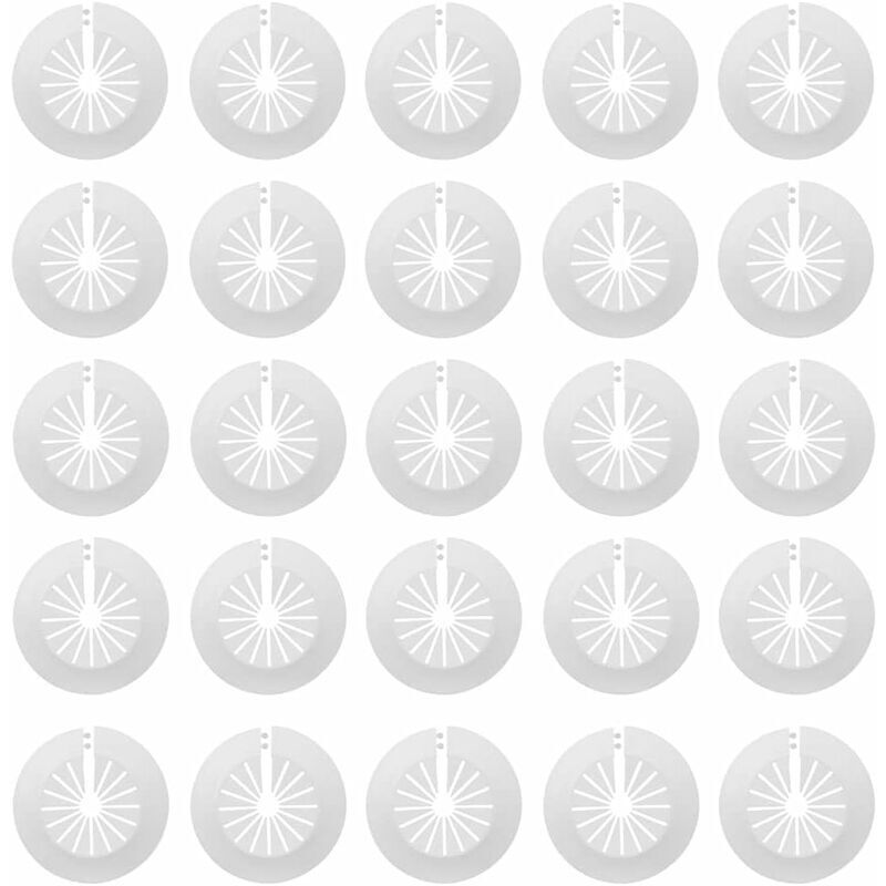 Packung Mit 30 Weißen Kunststoff-rohrkappen – Dekorative Rosetten Für Rohre Mit 14–29 Mm Durchmesser – Schnelle Und Einfache Montage – Korrosionsbeständig