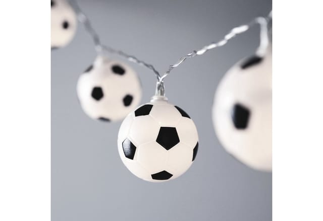 Fußball Lichterkette Batterie 10er