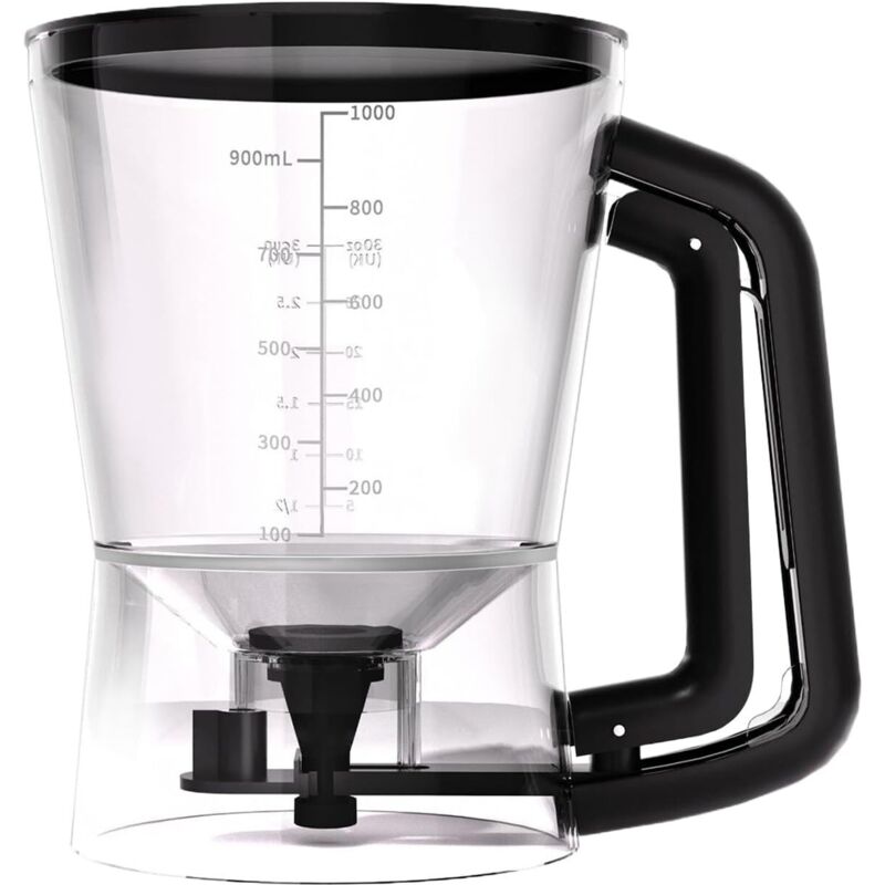 Waffelteigspender, L-förmiger Trichter, Manueller Streuer, Pfannkuchenausgießer, Zum Kochen Von Soßen, Sirup, Öl, Gewürzen, Sahne Für Salate, Backwaren, Butter, Honig