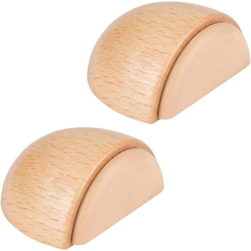 2er-set Türstopper – Selbstklebende Türstopper Aus Holz Für Böden Und Parkett – Selbstklebender Türstopper