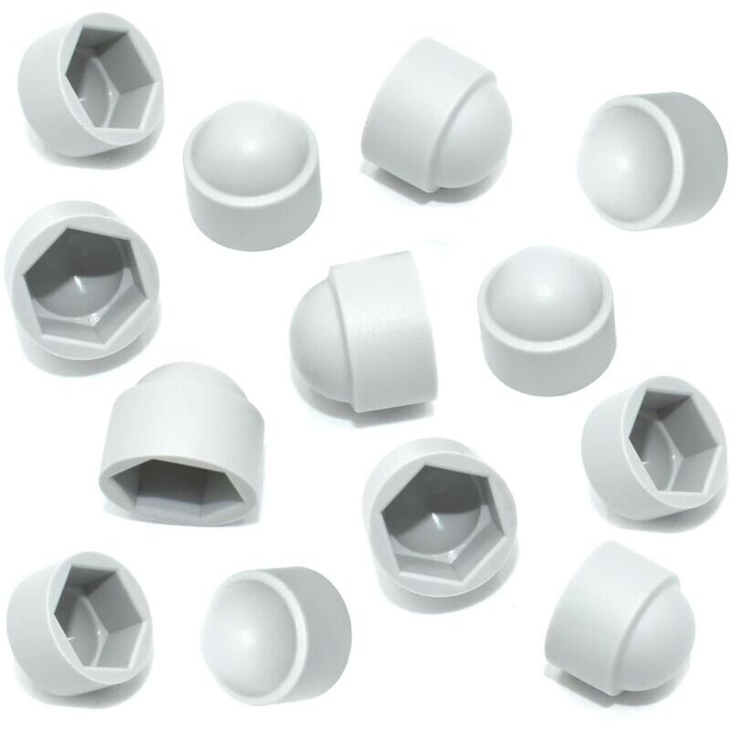 Schrauben- Und Nietenabdeckung, Packung Mit 20 Weißen Kunststoff-sechskantmutterabdeckungen M10 (17 Mm Schraubenschlüssel) Für Sechskantmuttern Und -schrauben