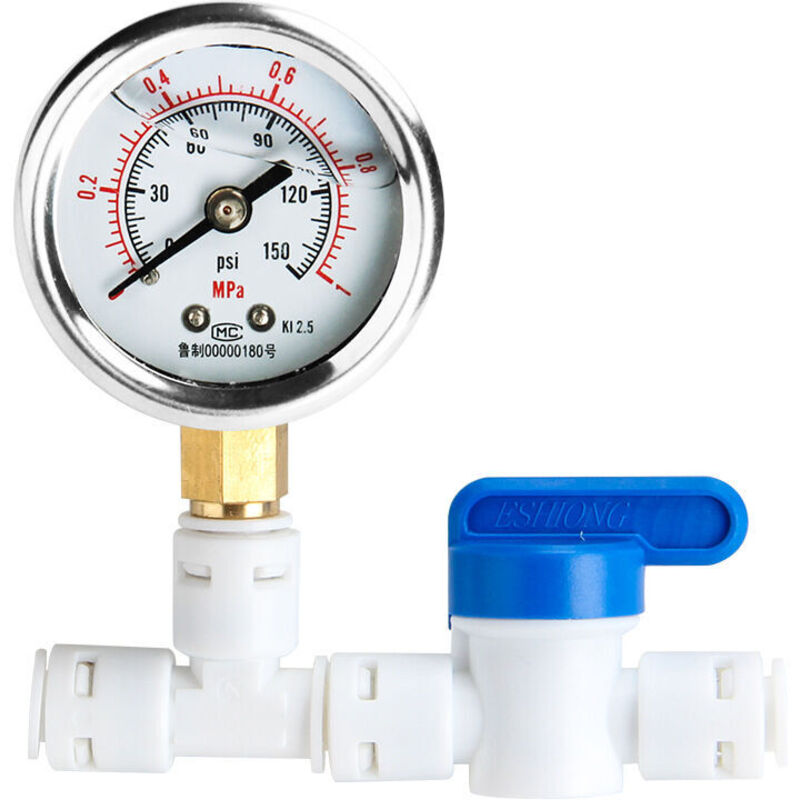 Wasserdruckmesser Für Umkehrosmose-filtersysteme Mit 1/4"-schlauch