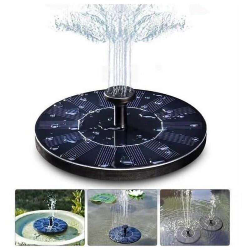1,5-w-solarbrunnen, Solarwasserpumpe, Keine Batterien Oder Stromanschluss Erforderlich Für Pflanzen, Teiche/pools/gartendekoration, 16 Cm
