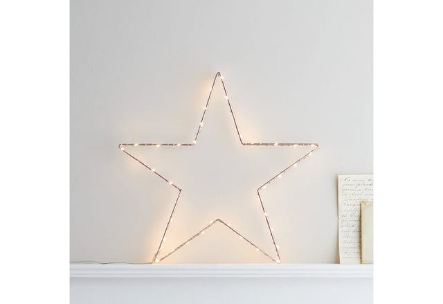 34cm Osby LED Stern rosegold