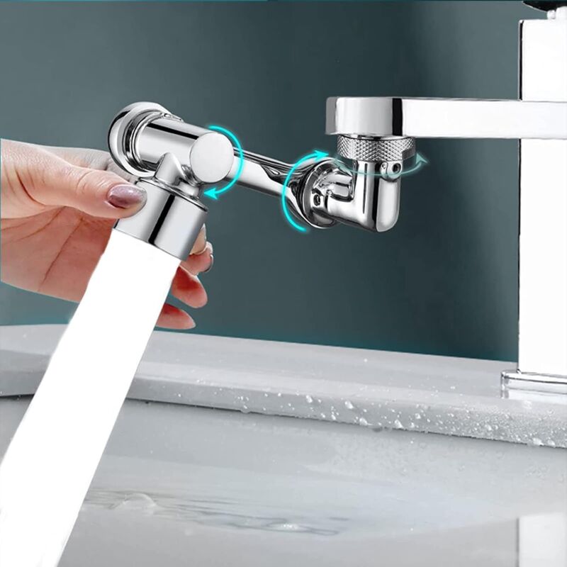 1080° Schwenkbarer Strahlregler Für Küchenarmaturen, Universeller Wassersparfilter, 2 Modi, Adapter Für Drehbare Armaturen