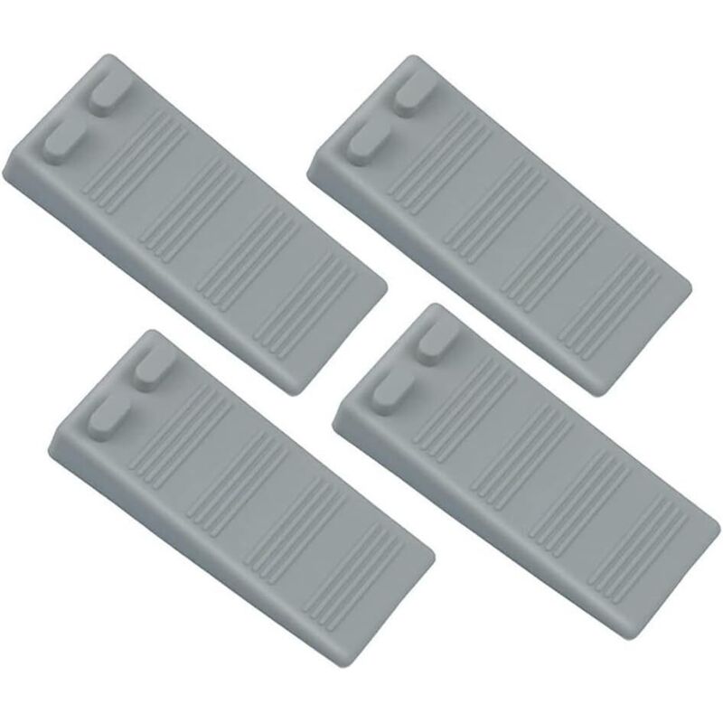4er-pack Rutschfeste Türkeile Für Diverse Anwendungen In Haushalt Und Büro, Zuverlässige Leistung, Pvc-material, Grau