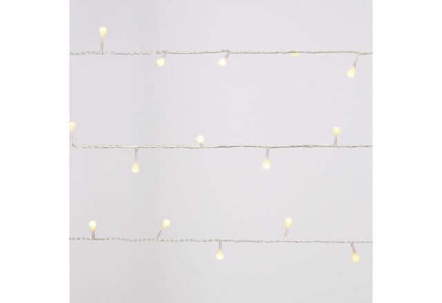 40er LED Kugel Lichterkette warmweiß