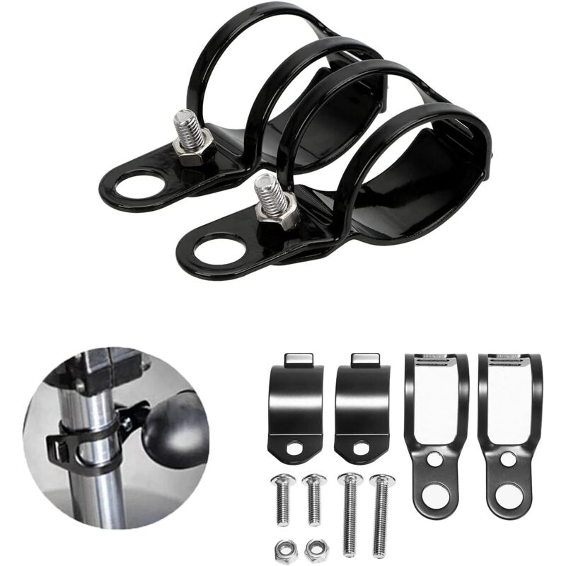 2 Paar Universelle Metallhalterungen Für Motorradblinker – Schwarz