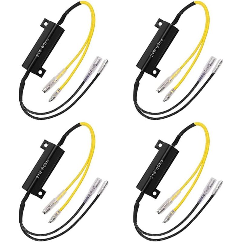 Stück 21w 6ohm Widerstandsadapter Motorrad Blinker Led-anzeige Widerstandslast Blinkfehlerkorrektur Reparatur
