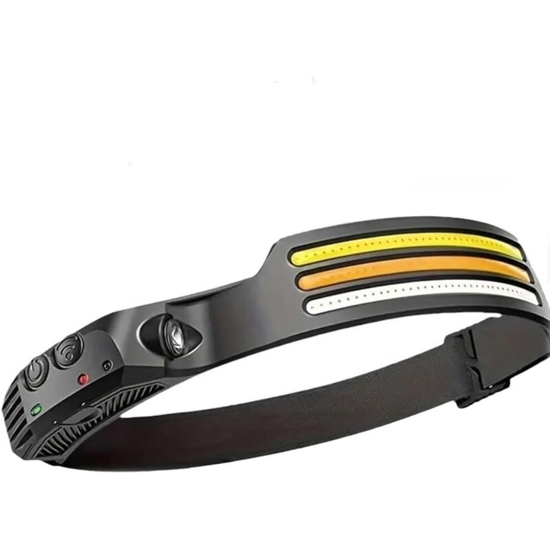 230° Ultraleichte Stirnlampe Mit Bewegungssensor, 1800 Mah Akku, Superhelle, Wasserdichte, Leichte Und Leistungsstarke Led-stirnlampe Für Camping Und Wandern