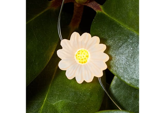 Gänseblümchen Deko Lichterkette 20er