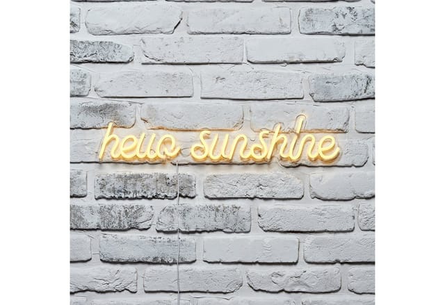 Neon Schriftzug Hello Sunshine