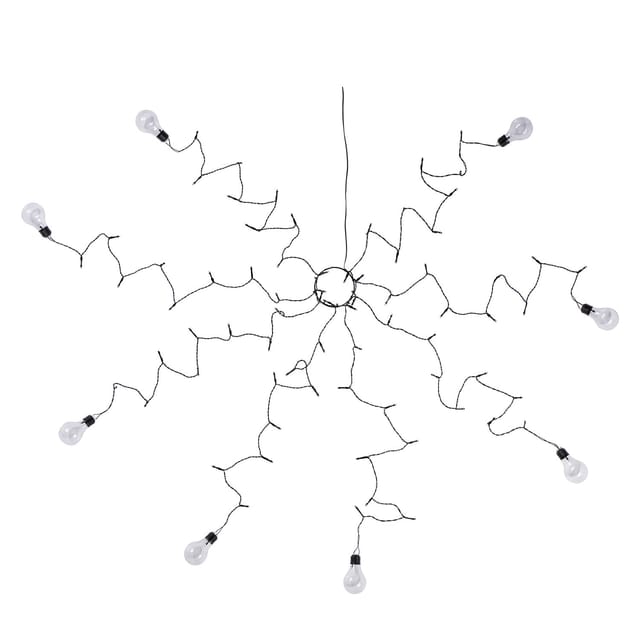 80er LED Lichterkette Sonnenschirm