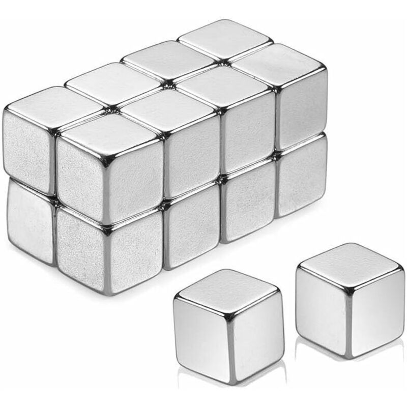 Extra Starke Neodym-würfelmagnete (16er-pack) - Magnettafeln, Kühlschrank.