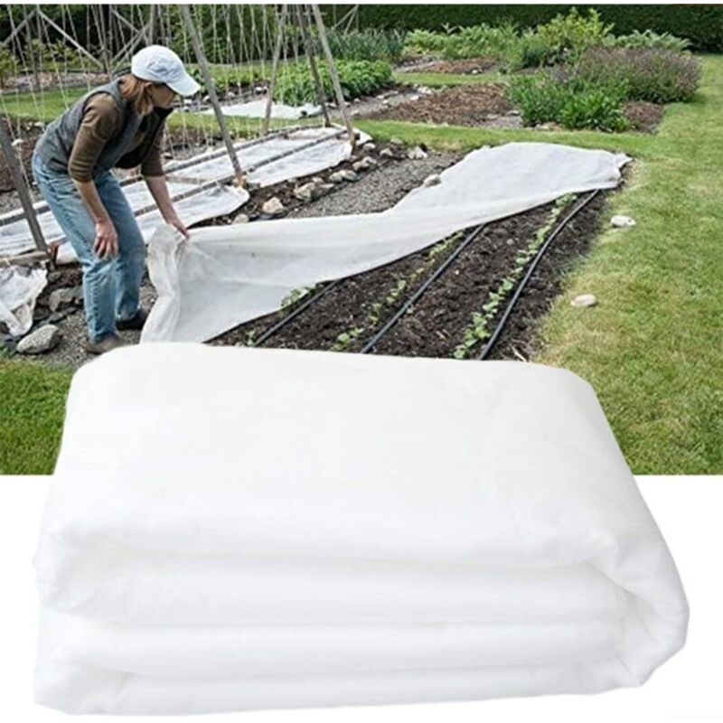 Schutzhülle Für Gartenpflanzen – 1,5 X 10 M – Frost- Und Winterfest – Vliesstoff Zum Schutz Von Nutzpflanzen Und Gemüse