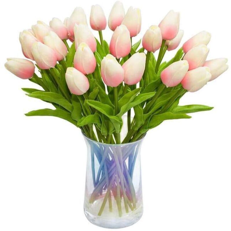 30 Künstliche Blumen, Realistische Haptik, Künstliche Tulpensträuße Aus Pu-leder, Tulpen Aus Holland, Latex