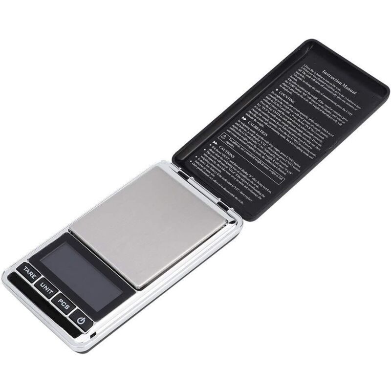 Mini-lcd-digitalwaage, Elektronische Küchenwaage Für Den Hausgebrauch, Silberfarben, Klein, Tragbar, Aus Abs-material (200 G/0,01 G)