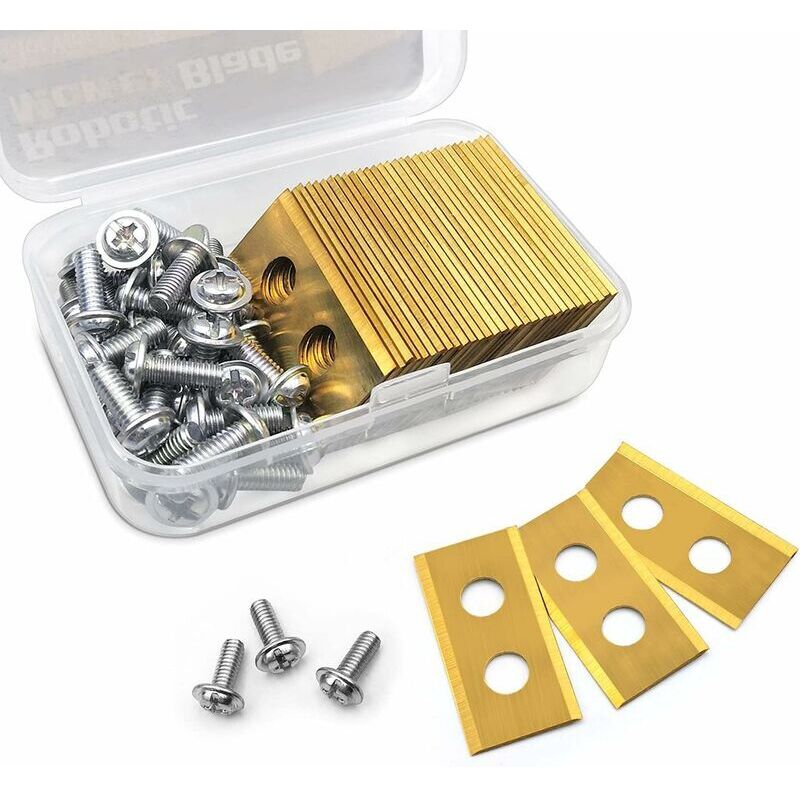 30-teiliges Titan-trimmerklingen-set – Kompatibel Mit Worx, Landxcape, Zoef Robot, Einhell – Glatter Und Langlebiger Schnitt – 0,85 Mm Dick