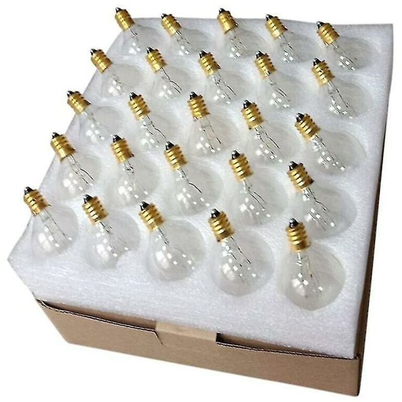 G40 E12 7w Warmweiße Glühbirne – Ip44 Wasserdicht Für Außenbeleuchtung – 25er-pack Dekorative Glühbirnen – Ideal Für Veranstaltungen Und Gärten