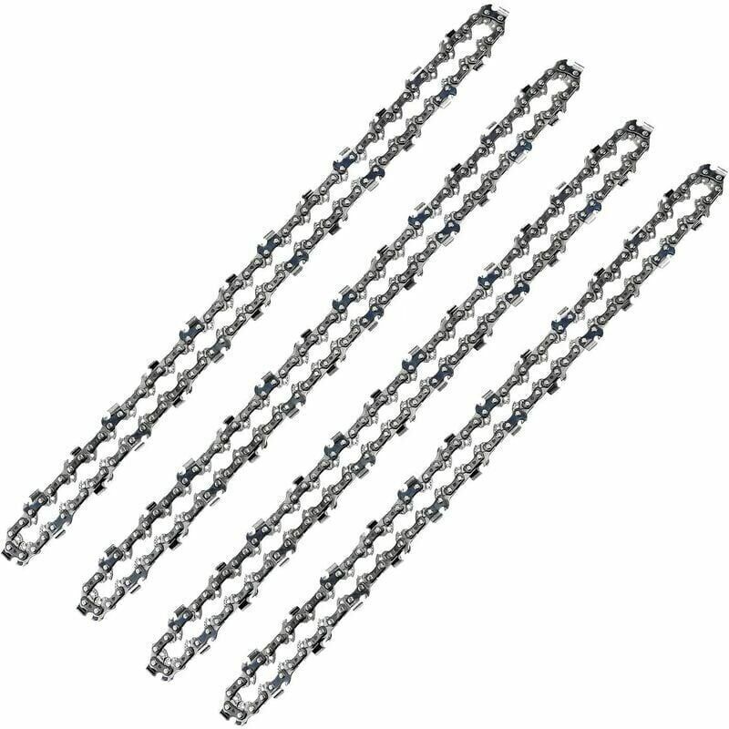 52-gliedrige Kettensägenkette, 3/8" Lp Teilung, 050" (1,3 Mm) Stärke, Geringer Rückschlag, 4er-pack 52-gliedrige Antriebsketten Für 14" (35 Cm) Führungsschienen