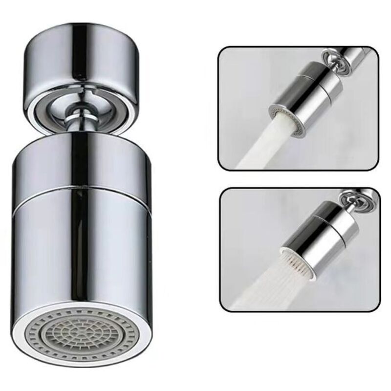 Durchflussbegrenzer Und Strahlregler Für Küchenarmaturen, Strahlregler (silber), 360° Drehbarer Küchenarmaturen-düsenaufsatz, Wassersparender Strahlregler Mit 2 Modi, Durchflussbegrenzer-filter Für Kü