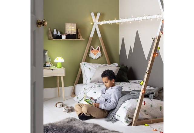 30er Woodland Filz Kinder Lichterkette