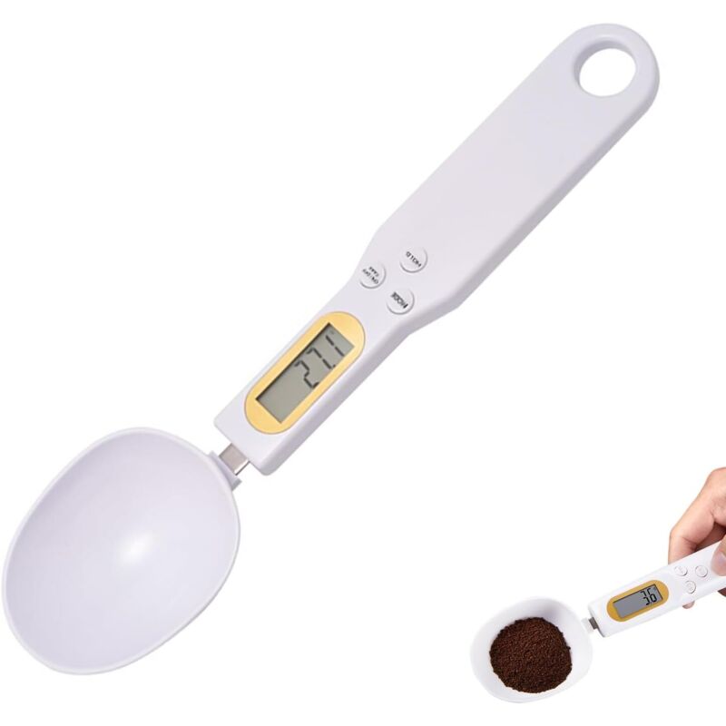 Messlöffel Mit Skala Von 0,1 G Bis 500 G, Digitale Löffelwaage, Gramm-messlöffel, 4 Maßeinheiten, Ideal Für Küche, Pulver Und Lebensmittel, Ergonomisches Design