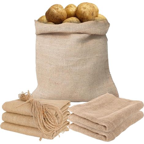 Set Mit 6 Jute-pflanzsäcken – Großer Jutesack – 60 X 100 Cm – Pflanzenschutz – Für Den Winter – Strapazierfähig – Schutz Vor