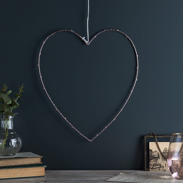 Micro LED Herz rosegold
