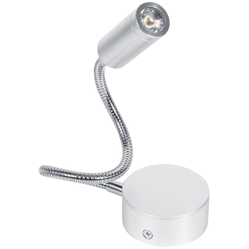 Ac85-265v 1w Warmweiße Led-nachttischlampe Mit Flexiblem Schwanenhals (1w Warmweiß)