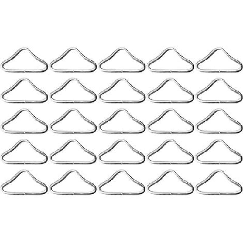 30 Stück Dreieckige Metallschlaufen Für Trampoline, Ringverbinder Für Gurte, Robuste Clips Für Sportzubehör