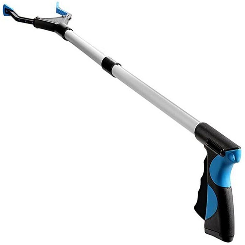 32-zoll-klapp-müllgreifer, Aluminium-greifhilfe, Drehbarer Gummigriff, Lange Armverlängerung Für Senioren, 1 Stück