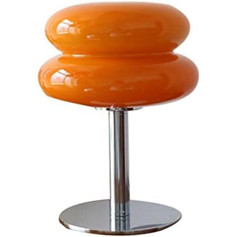 Eiförmige Tischlampe, Hübsche Usb-schreibtischlampe Aus Glas Für Mädchen, Sanftes, Energiesparendes Licht, Orange (usb-knopfschalter)