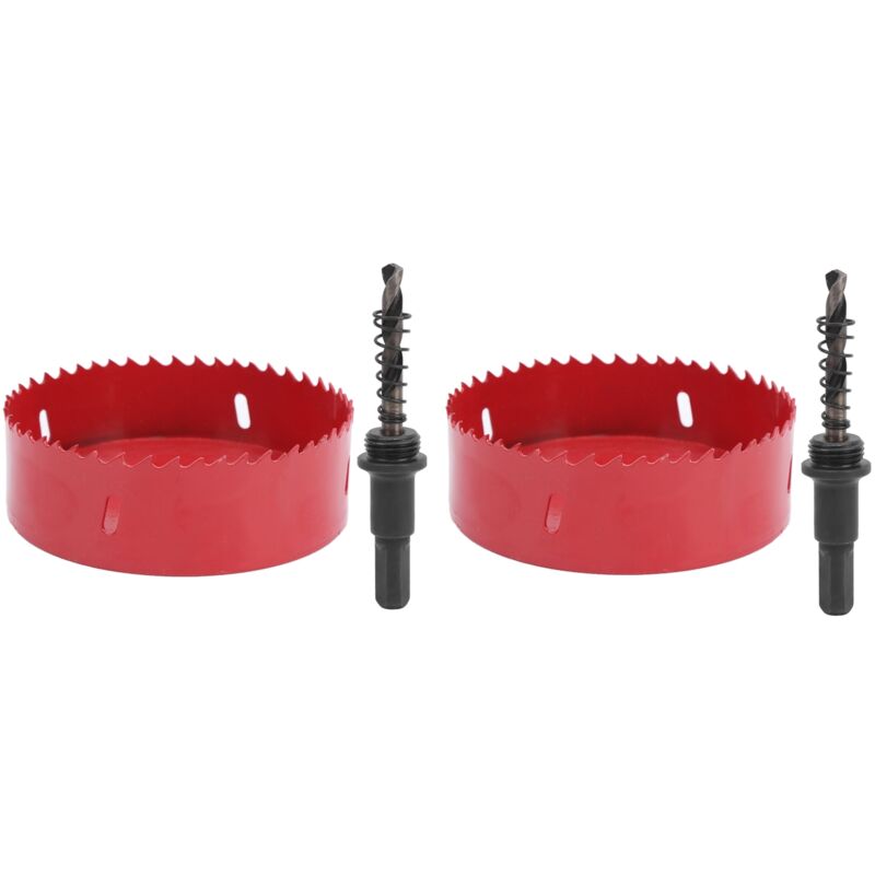 2 Sätze Bimetall-lochsägen Für Aluminiumplatten, Eisenbleche, Pvc, Offene Löcher 120165mm (105mm)