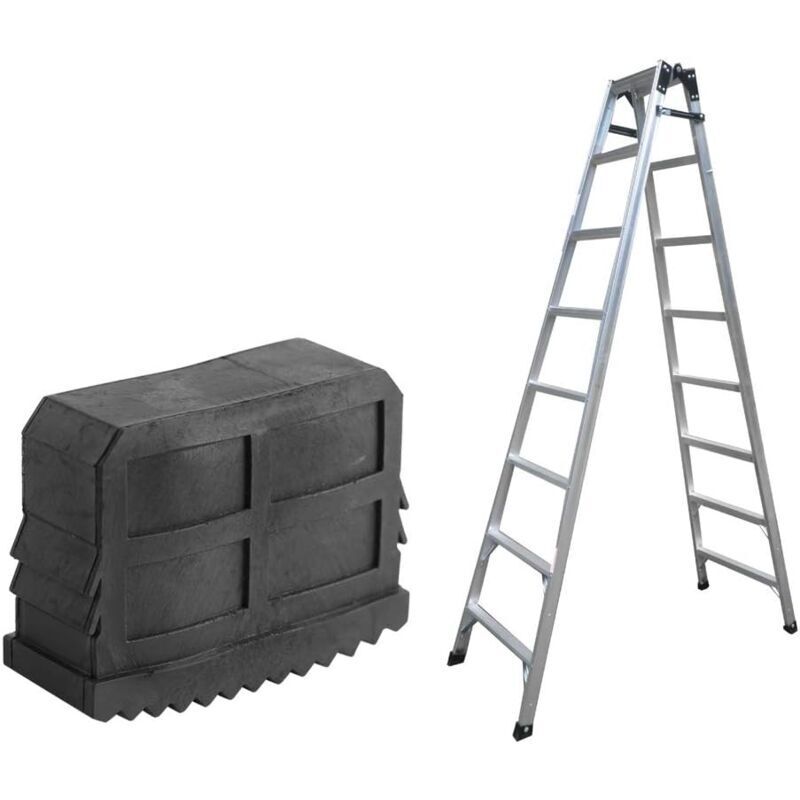 Embouuut D'Échelleee,4 Paire Pieds D'Échelle, Embout Caoutchouc De Pied D'Echelle, Tapis De Pied D'Escabeau, Anti-dérapant Coussinets D'Extension Couvercle D'Échelle Accessories De Pièces