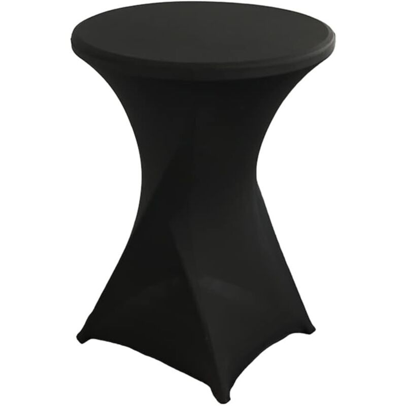Waschbare Tischdecke, Runde Stehtischdecke, Schutztischdecke Für Bar, Hochzeitsbanketttisch, Stehtisch Im Bistro (schwarz, 80×110 Cm)