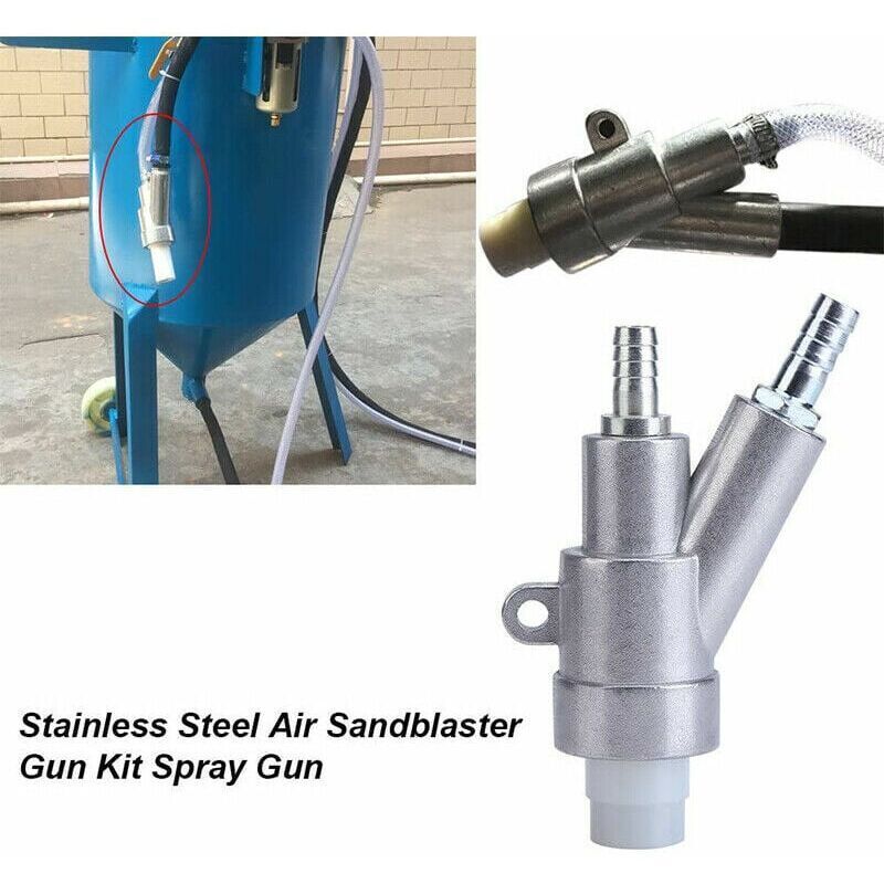B2 Sandstrahlpistolen-set + Hartmetall-bohrungs-ersatzdüsenschrank