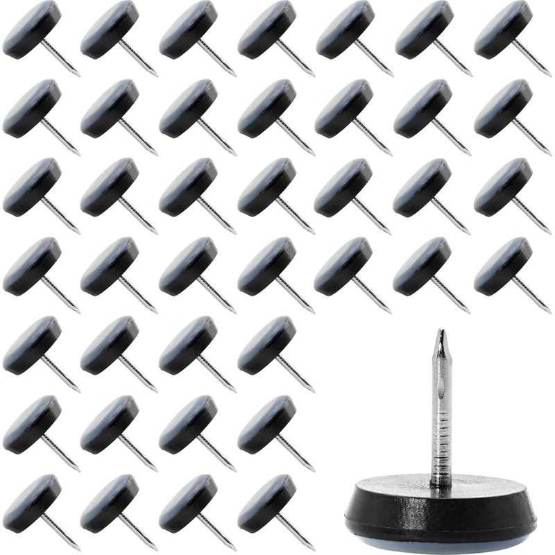 40er-packung Teflon-möbelgleiter (19 Mm) – Geräuschdämpfung Und Schutz Für Holz- Und Fliesenböden – Einfache Montage