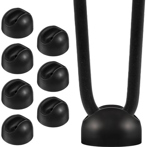 Haarnadel-schutzfüße, Schutzhülle Für 10-mm-haarnadel-couchtischbeine, Schwarze Gummikappen Für Stuhlbeine (8er-packung)