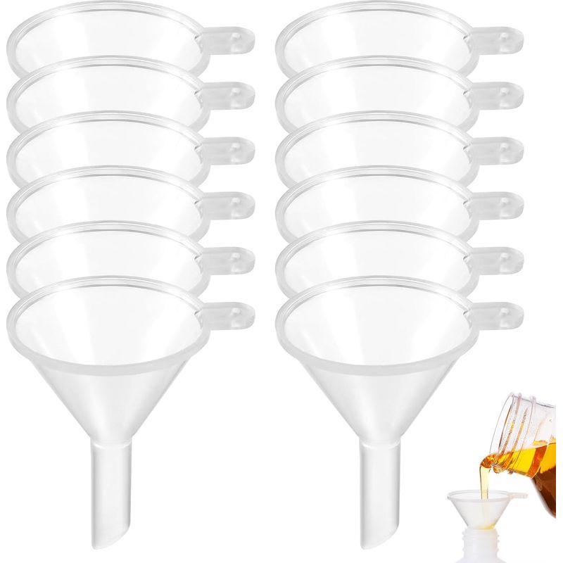 Set Mit 20 Kleinen Kunststofftrichtern, Mini-küchentrichtern, Labortrichtern, Trichtern Für Parfums, Marmeladen, Öle, Kosmetika, Proben Und Duftstoffe