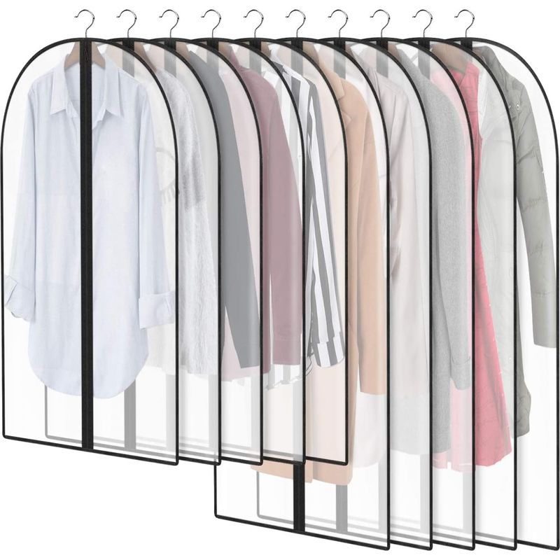 Kleiderschutzhülle – 10er-pack – Maße: 60 X 100 Cm Und 60 X 120 Cm – Hergestellt Aus Lichtdurchlässigem Peva Für Optimale Aufbewahrung