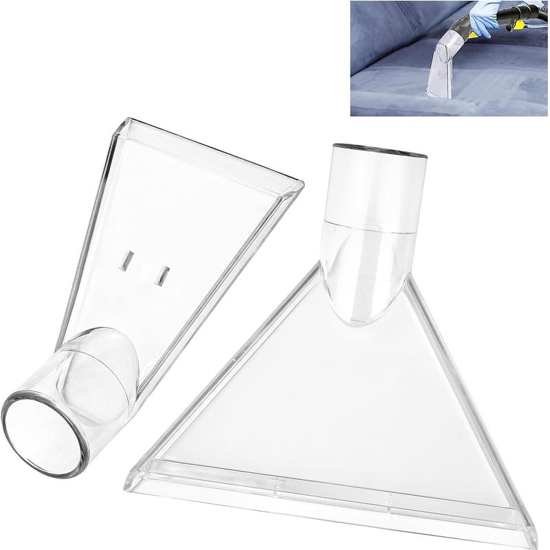 Staubsaugerdüsen-aufsatz, 2-teiliges Autostaubsaugerdüsen-set, Wassershampoonier-staubsaugerdüse, Saugnapf, Injektor, Extraktionsbürstendüsen, Sprühsaugdüse