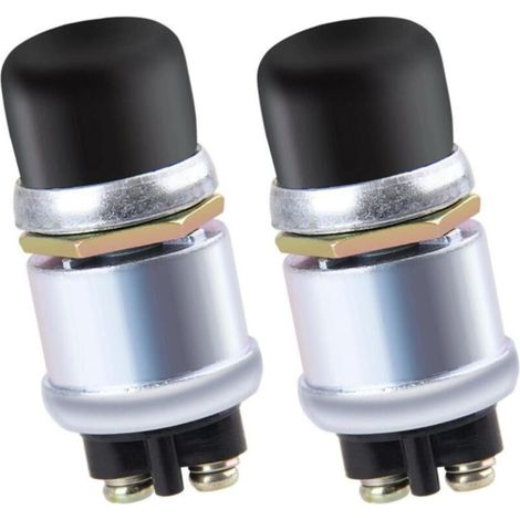 2-teiliger Spst-motorstartschalter Mit Hupe, Wasserdichter Druckknopfstarter, 50 A 12 V, Für Pkw, Lkw, Boote, Dieselmotoren, Ein-knopf-start