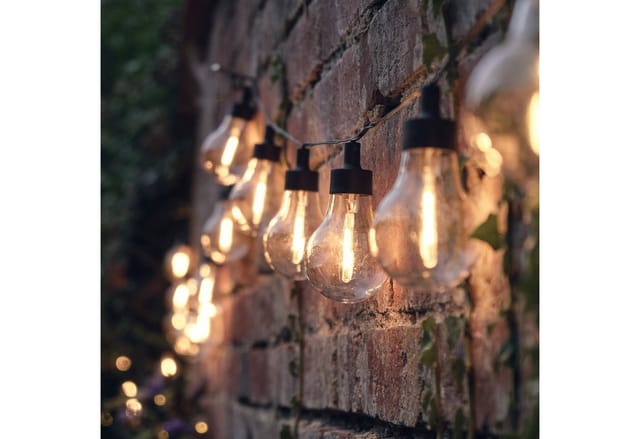 20er LED Party Lichterkette Retro Outdoor batteriebetrieben