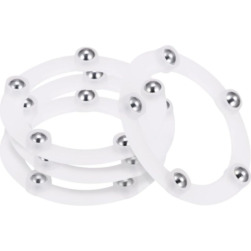 Set Mit 4 Schwenkhalterungen, 5,1 Cm Durchmesser, Mit Stahlkugellagern, Drehteller Für Kücheneckschränke, Weißer Ring