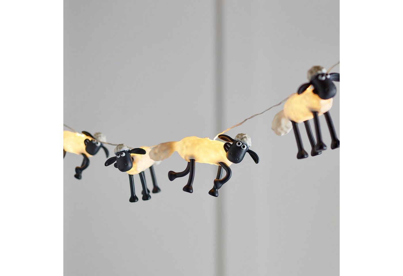 Shaun the Sheep™ 8er Lichterkette mit Fernbedienung