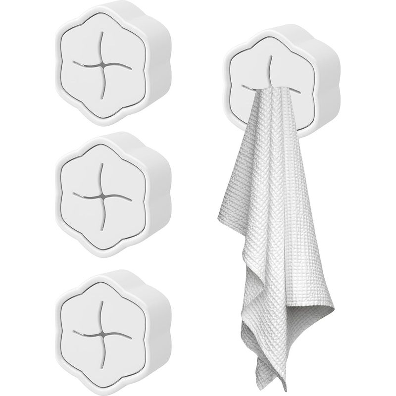 Stück Handtuchhaken, Küchenhandtuchhaken, Selbstklebende Handtuchhaken, Handtuchhalter, Schlichte Und Elegante Handtuchclips