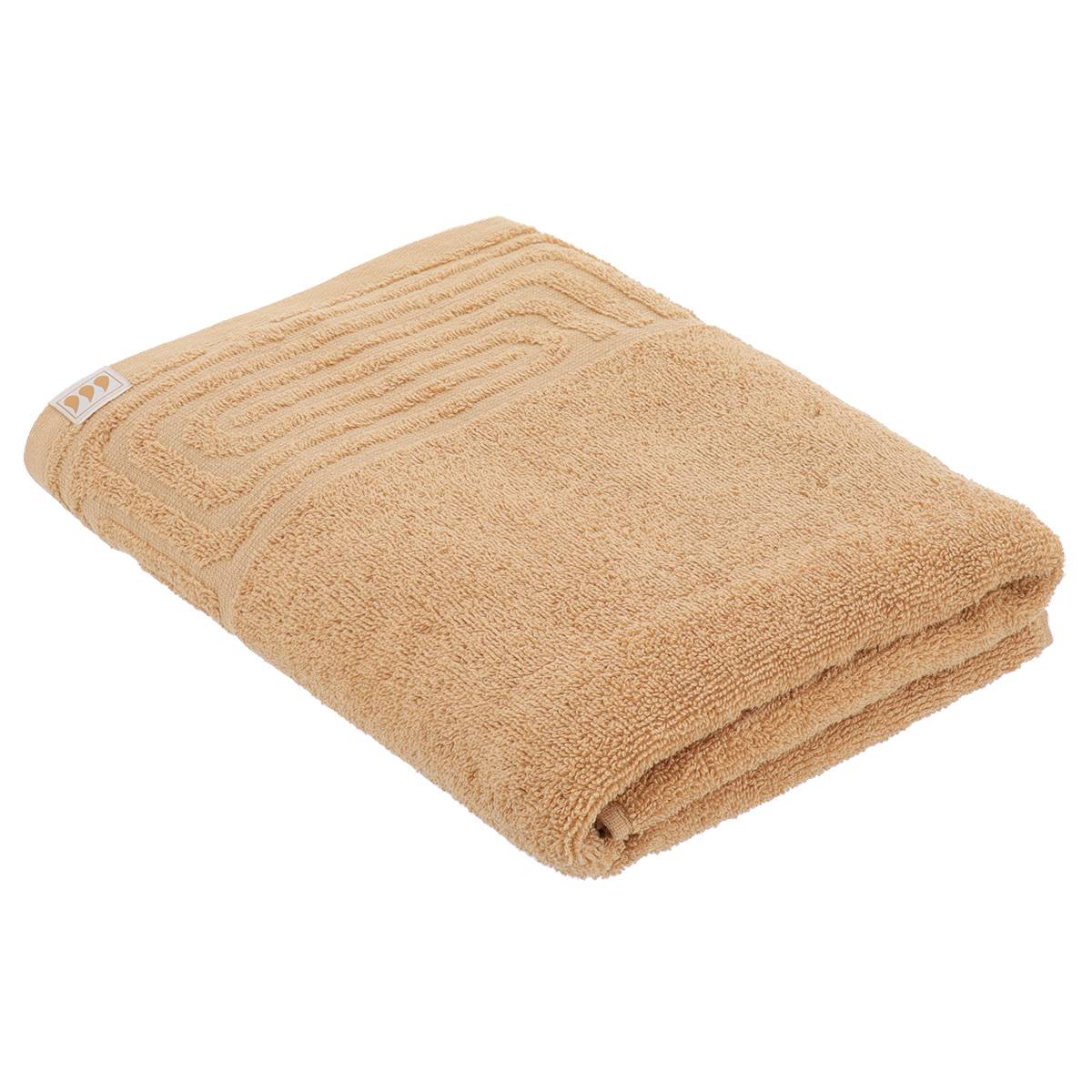 Badehandtuch 70 X 130 Cm, 100 % Baumwolle, Tribal-muster – Ocre - Tendance