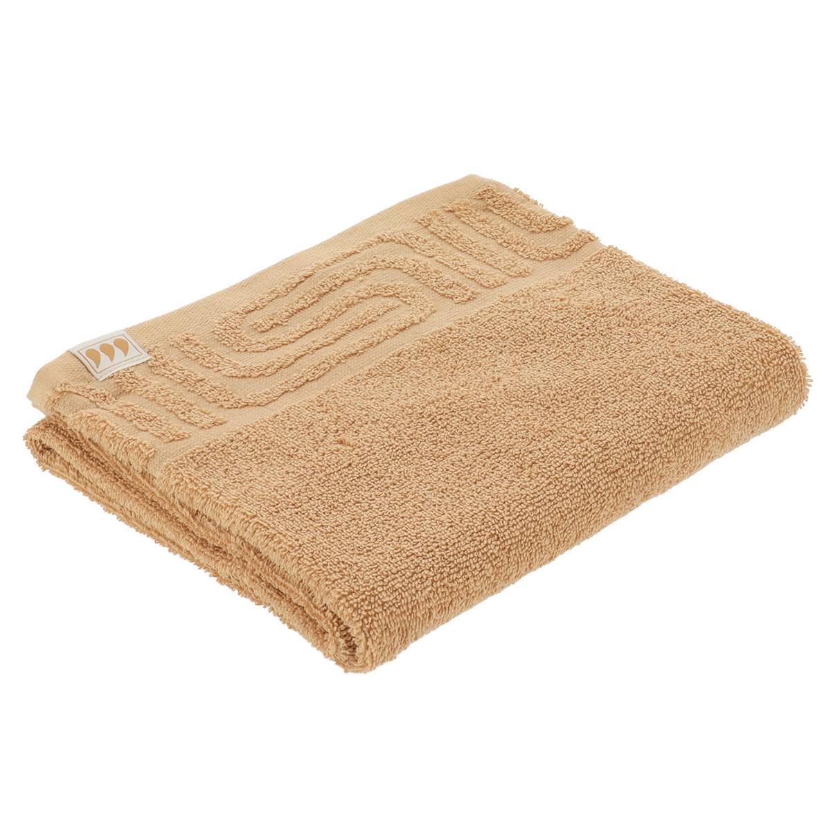 Handtuch 50 X 90 Cm, 100 % Baumwolle, Tribal-muster – Ocre - Tendance