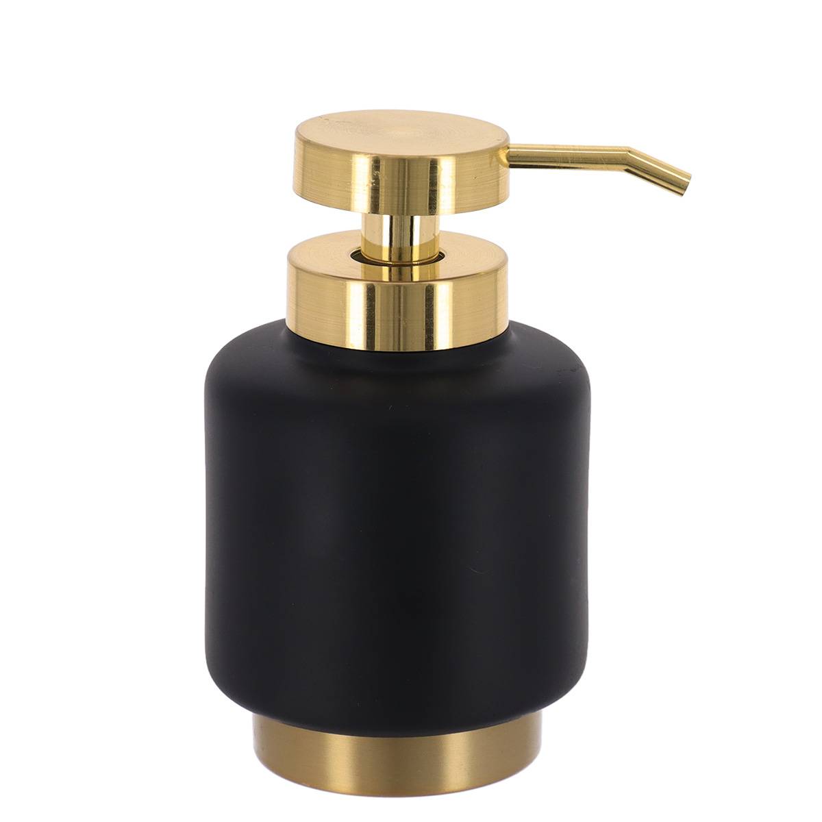 Seifenspender Aus Polyresin Arusha Gold 450 Ml – Schwarz - Tendance